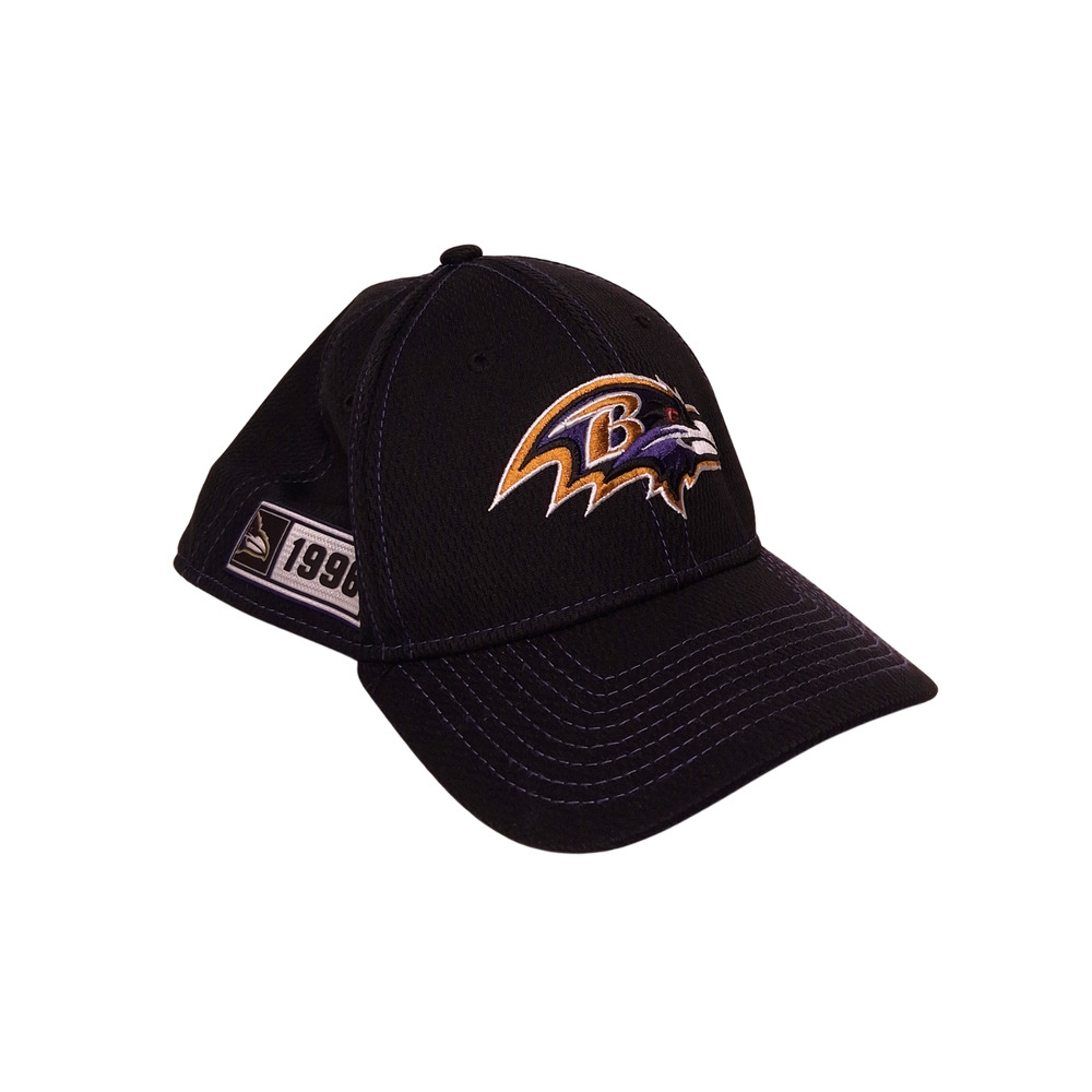 New Era Baltimore Ravens 39Thirty Flex Hat NFL 100th Anniversary Black Cap 1996